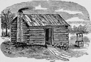A cabin at Baker's Ford, Kansas.