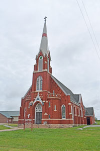 St. Columbkilles Church in Blaine, Kansas by Kathy Alexander.