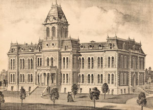 Leavenworth County, Kansas Courthouse, 1873.