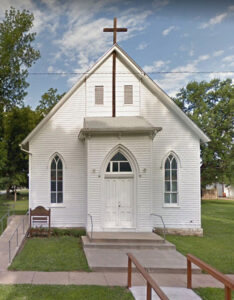 An old church in Louisville, Kansas today courtesy of Google Maps.