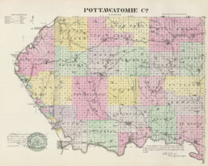 Pottawatomie County, Kansas by L.H. Everts &Co., 1887