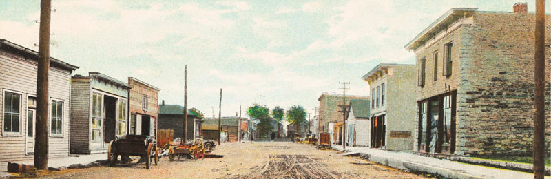 Silver Avenue in Argentine, Kansas, about 1900.