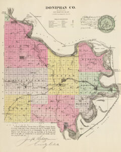 Doniphan_County, Kansas by L.H. Everts & Co, 1887.