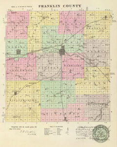 Franklin County, Kansas by L.H. Everts & Co., 1887.