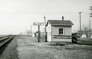 Box depot in Olivet, Kansas by H. Killiam, 1956.