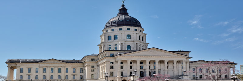 Capitol building in Topeka, Kansas by Carol Highsmith 2021.
