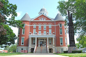 Doniphan County Courthouse in Troy, Kansas by Kathy Alexander.