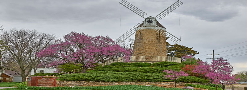 Windmill in Wamego, Kansas by Carol Highfill.