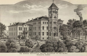 Blind school in Kansas City, Kansas, 1887.