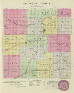 Anderson County, Kansas by L.H. Everts & Co., 1887.