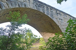 Historic stone arch bridge in Clements, Kansas by Kathy Alexander.