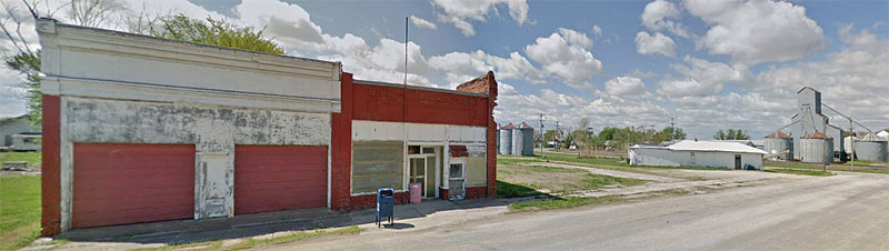 Elsmore, Kansas Buildings courtesy Google Maps.