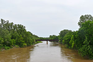 The Smoky Hill River in Dickinson County, Kansas near Enterprise by Kathy Alexander.