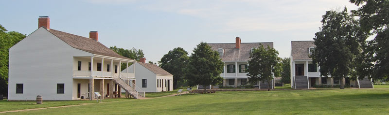 Fort Scott Historic Site buildings by Kathy Alexander.