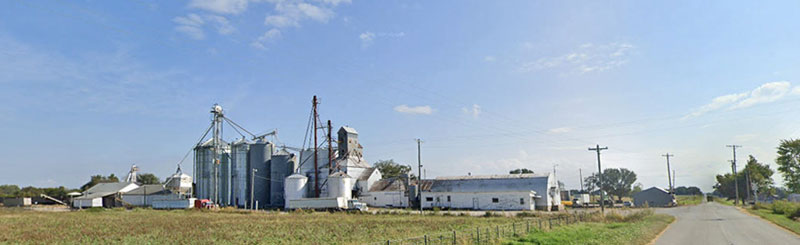 Hammond, Kansas Grain Silos courtesy of Google Maps.
