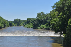 Neosho River in Allen County, Kansas by Kathy Alexander.