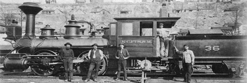 Kansas City, Fort Scott & Memphis Railroad about 1890.