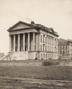 Kansas state capitol in Topeka, Kansas, 1881.