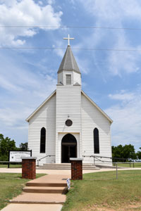 Catholic Church in Waterloo, Kansas by Kathy Alexander.
