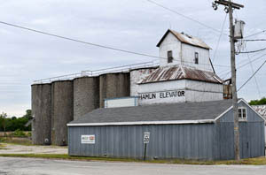 Grain storage in Hamlin, Kansas by Kathy Alexander.