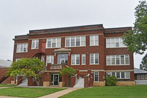 Old highschool in Assaria, Kansas by Kathy Alexander.