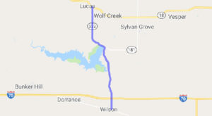 Post Rock Scenic Byway Map