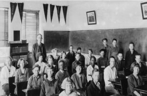 School students in Alma, Kansas 1923.
