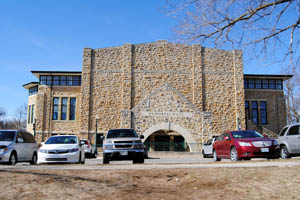 Memorial Hall at Baker University in Baldwin, Kansas by Kathy Alexander.