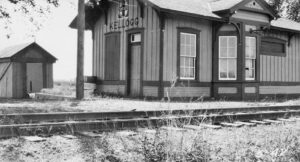 ATSF Depot in Kellogg, Kansas, 1931.
