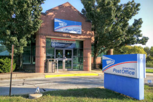 Shawnee Mission post office in the Stanley neighborhood of Overland Park.