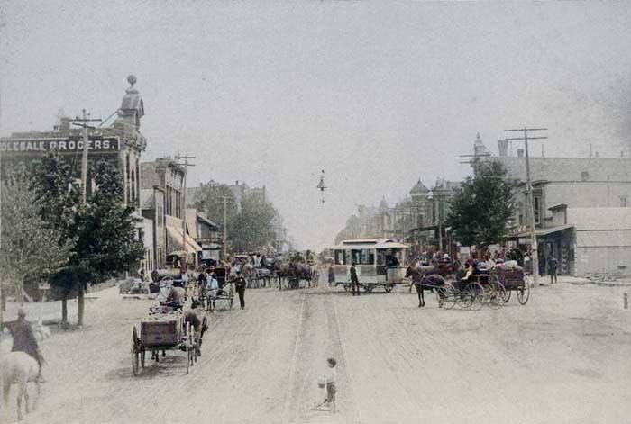 Summit Street, Arkansas City, Kansas, 1890. 