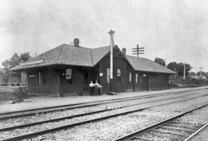 Union Pacific Railroad Depot in Bonner Springs, Kansas.