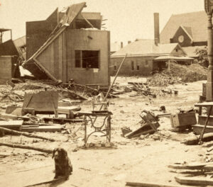 Flood of 1903 in Armourdale, Kansas by Benjamin West Kilburn.