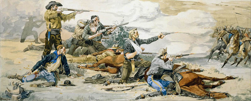 Battle of Beecher's Island, Colorado by Frederic Remington.