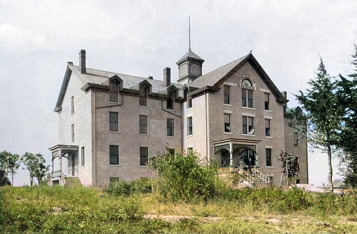 Silkville's large Chateau later became the Odd Fellows Orphan Home.