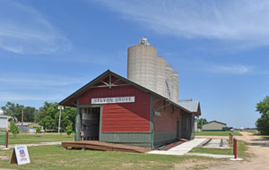 Old depot in Sylvan Grove, Kansas by Kathy Alexander.