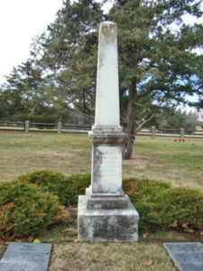 Thomas W. Barber Grave in Lawrence, Kansas.
