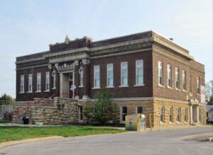 Old Carnegie Library in the Argentine neighborhood of Kansas City, Kansas, courtesy Kansas State Historical Society.