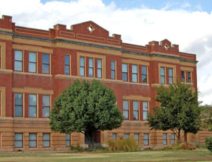 Garden City, Kansas first high school -- Sabine Hall by Kathy Alexander.