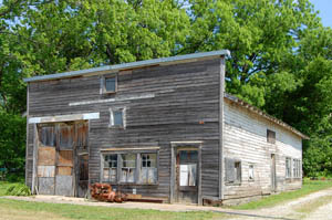 Old business building in Uniontown, Kansas by Kathy Alexander.