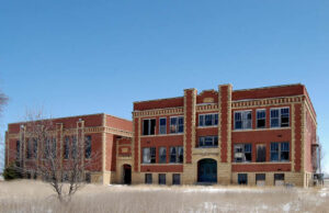 Old school in Alexander, Kansas by Kathy Alexander.