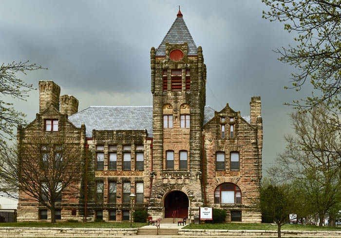 The 1890 high-school building, now Ireland Hall, at Crowley Community College in Arkansas City, Kansas. Photo by Carol Highsmith.