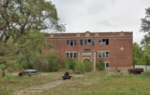 Old school in Cassoday, Kansas courtesy Google Maps.