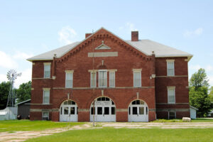 This old grade school in Everest, Kansas now serves as the Everett Historical Society by Kathy Alexander.