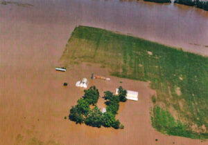 Flood in Geary County, Kansas, 1993.