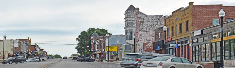 Hiawatha, Kansas Main Street by Kathy Alexander.