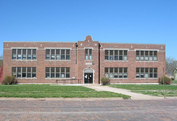 Old Lincoln Elementary School in Marysville, Kansas.
