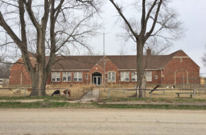 Old Matfield Green Grade School in Chase County, Kansas.