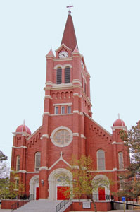 St. Ann's Catholic Church in Olmitz, Kansas by Kathy Alexander.
