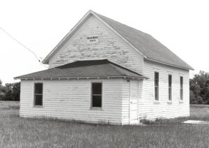 Old Willow Branch School in Bush City, Kansas.